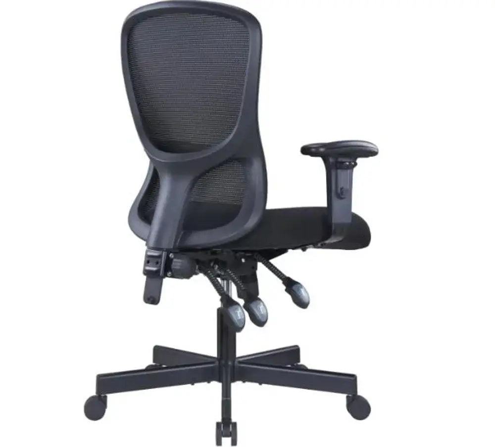 Black Adjustable Height Swivel Rolling Executive Office Chair - NOBLE HOME INTERIORS