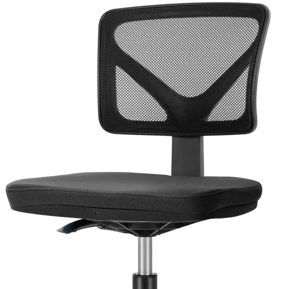 Black Adjustable Height Swivel Rolling Office Chair - NOBLE HOME INTERIORS