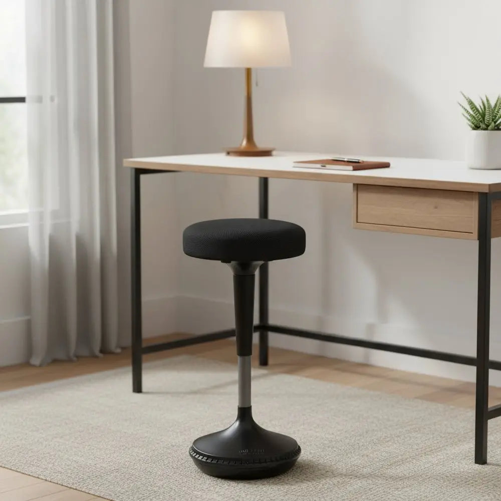 Black and Gray Adjustable Height Swivel Office Chair - NOBLE HOME INTERIORS