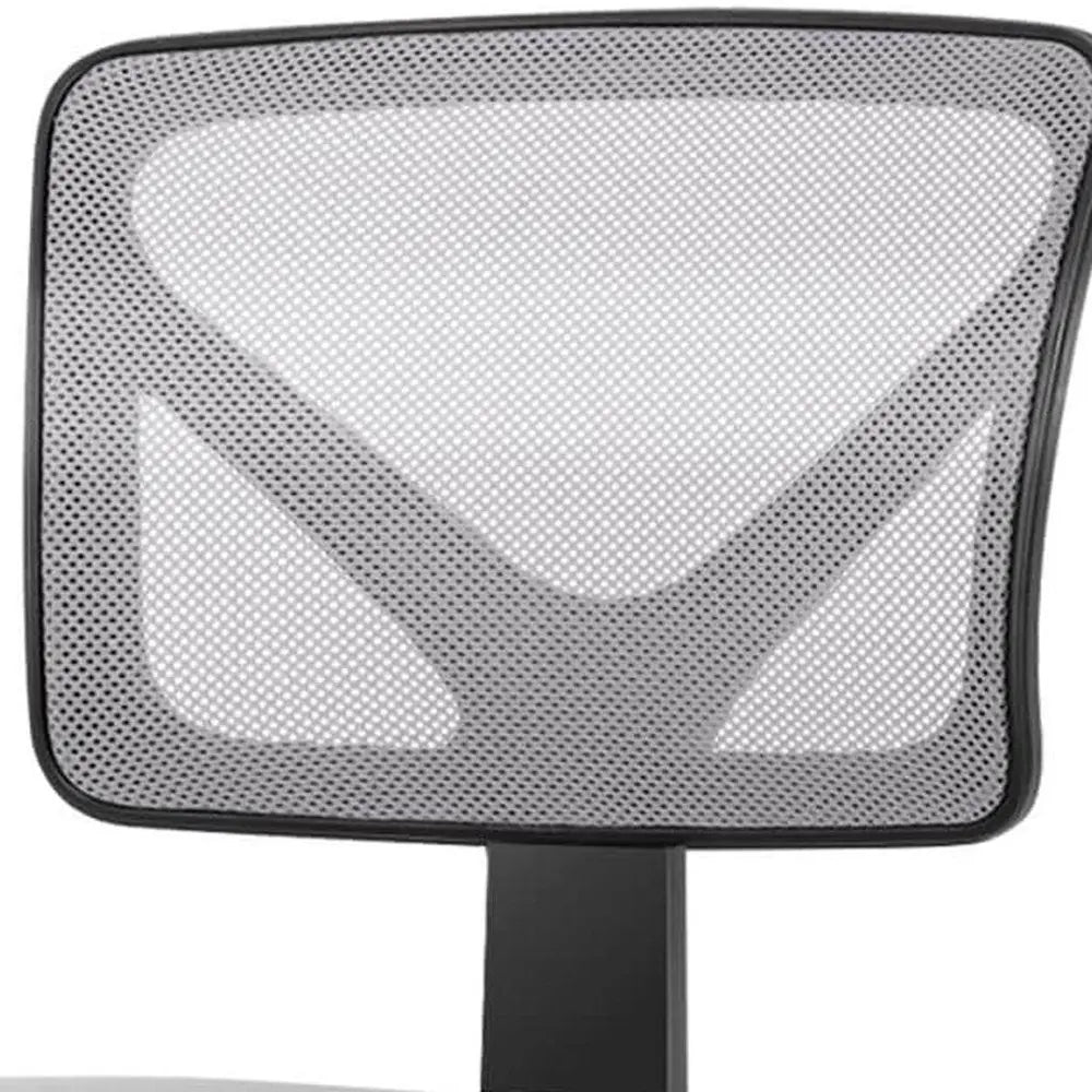 Black and Gray Adjustable Height Swivel Rolling Office Chair - NOBLE HOME INTERIORS