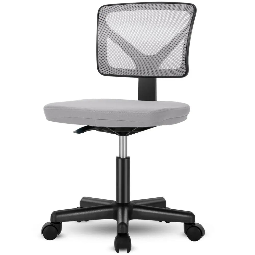 Black and Gray Adjustable Height Swivel Rolling Office Chair - NOBLE HOME INTERIORS