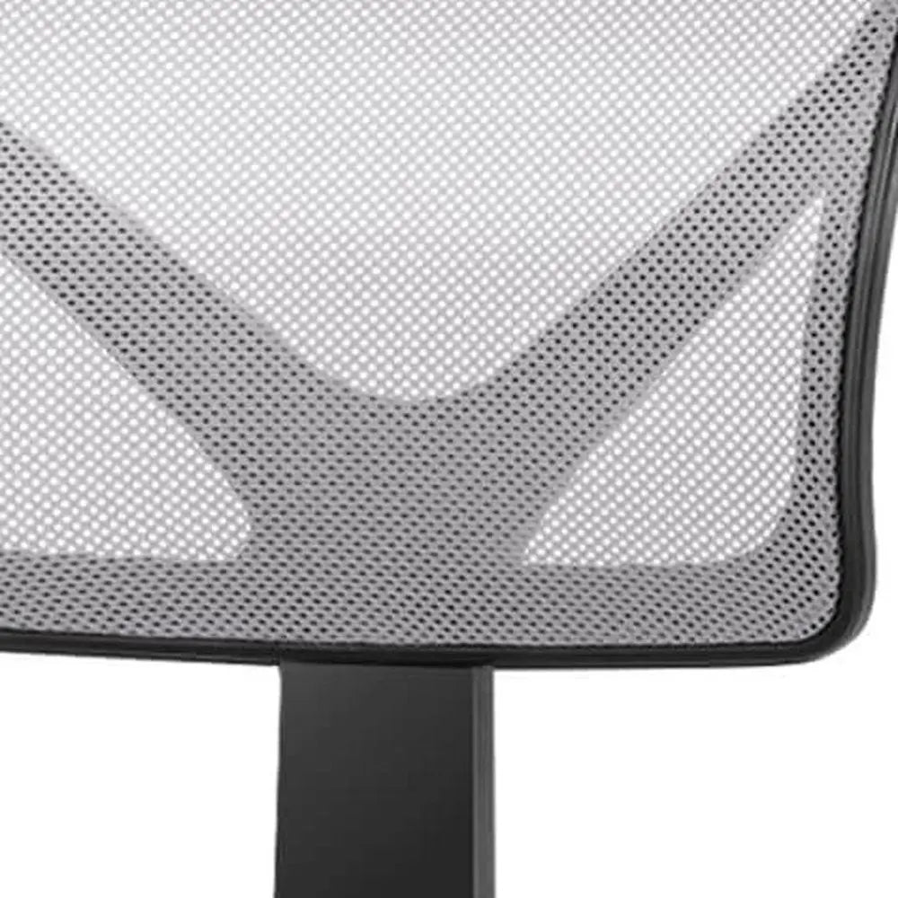 Black and Gray Adjustable Height Swivel Rolling Office Chair - NOBLE HOME INTERIORS