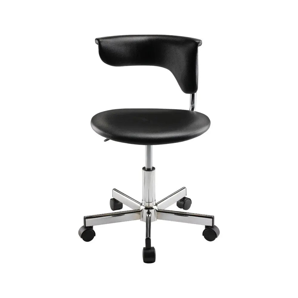 Black and Silver Adjustable Height Swivel Rolling Conference Office Chair - NOBLE HOME INTERIORS