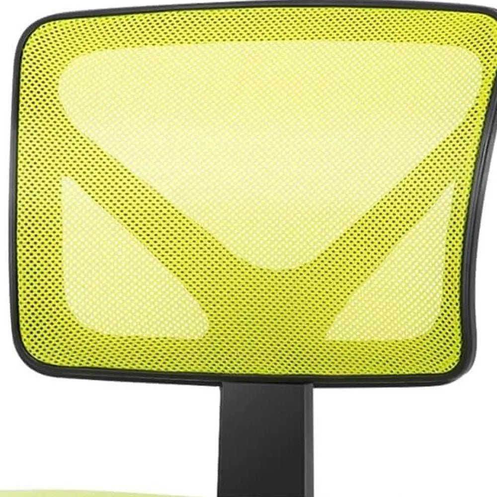 Black and Yellow Adjustable Height Swivel Rolling Office Chair - NOBLE HOME INTERIORS