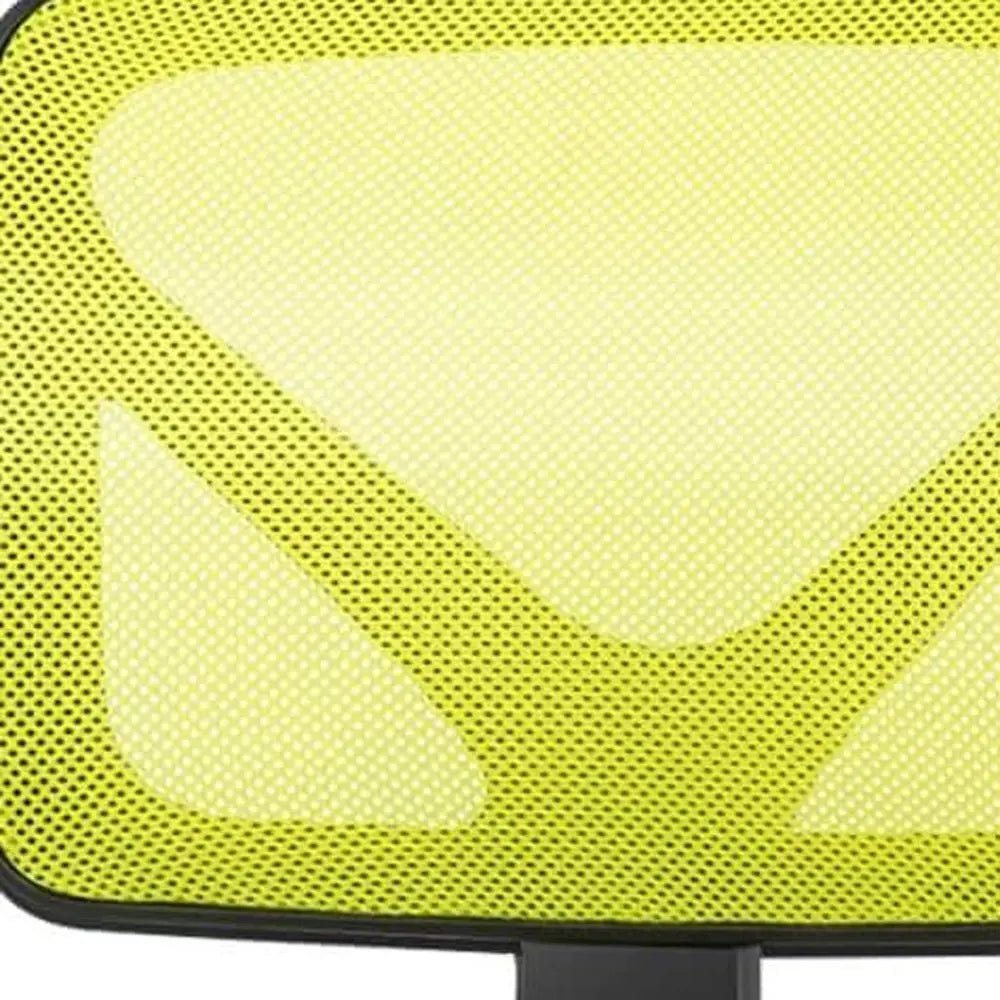 Black and Yellow Adjustable Height Swivel Rolling Office Chair - NOBLE HOME INTERIORS