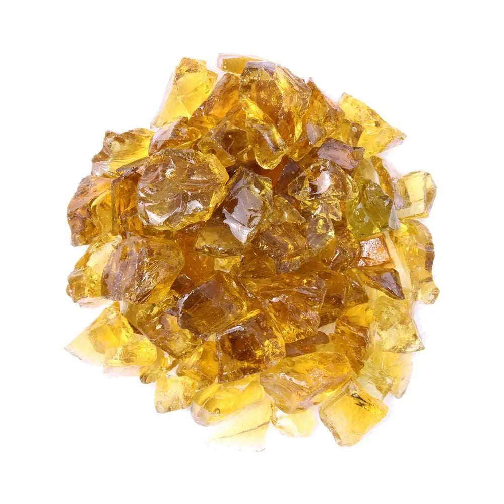 Chestnut Round Reflective Fire Pit Glass - NOBLE HOME INTERIORS