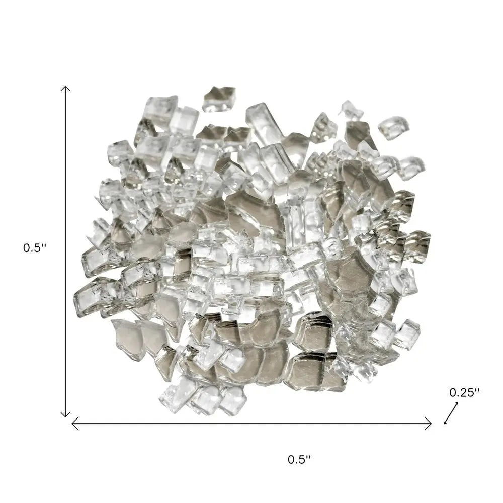 Clear Round Reflective Fire Pit Glass - NOBLE HOME INTERIORS