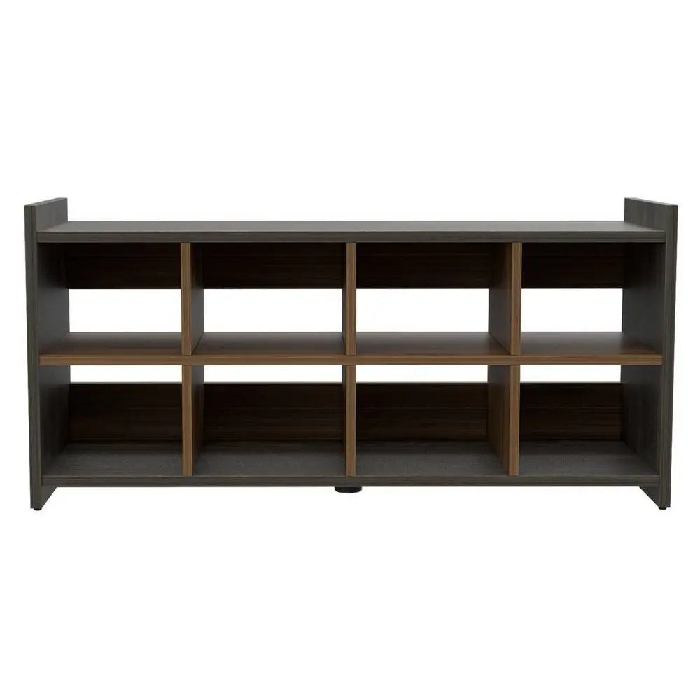 Dark Brown Ten Pair WoodShoe Rack - NOBLE HOME INTERIORS