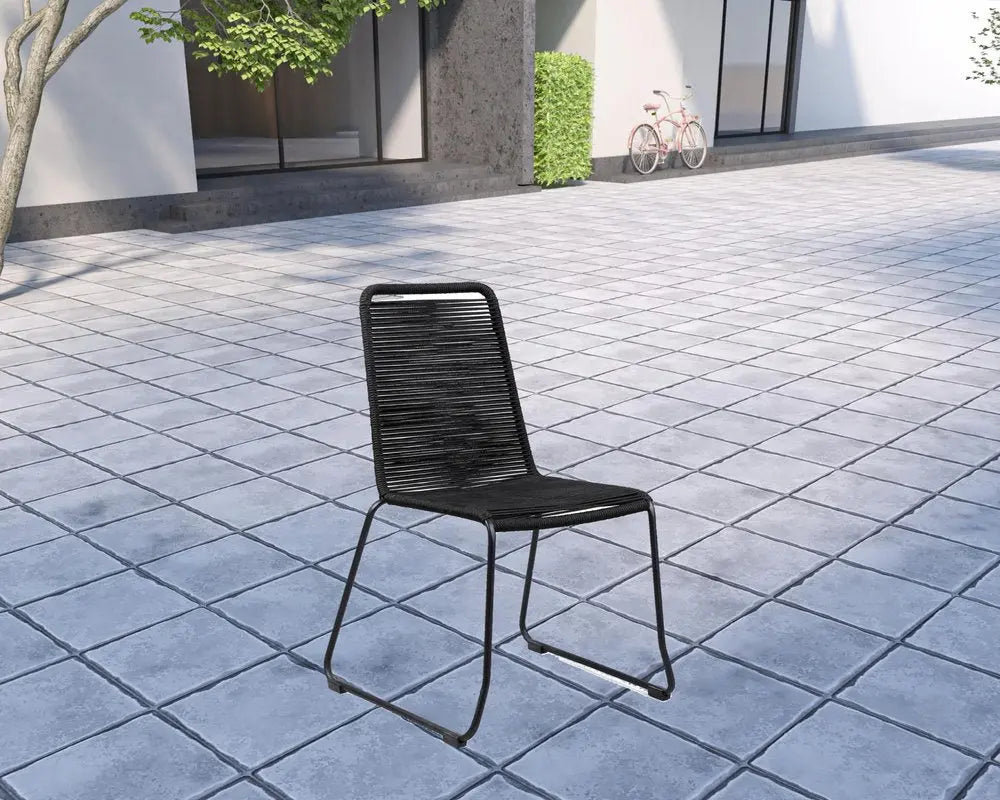 Five Piece Brown and Black Solid Wood Dining Set with Four Chairs - NOBLE HOME INTERIORS