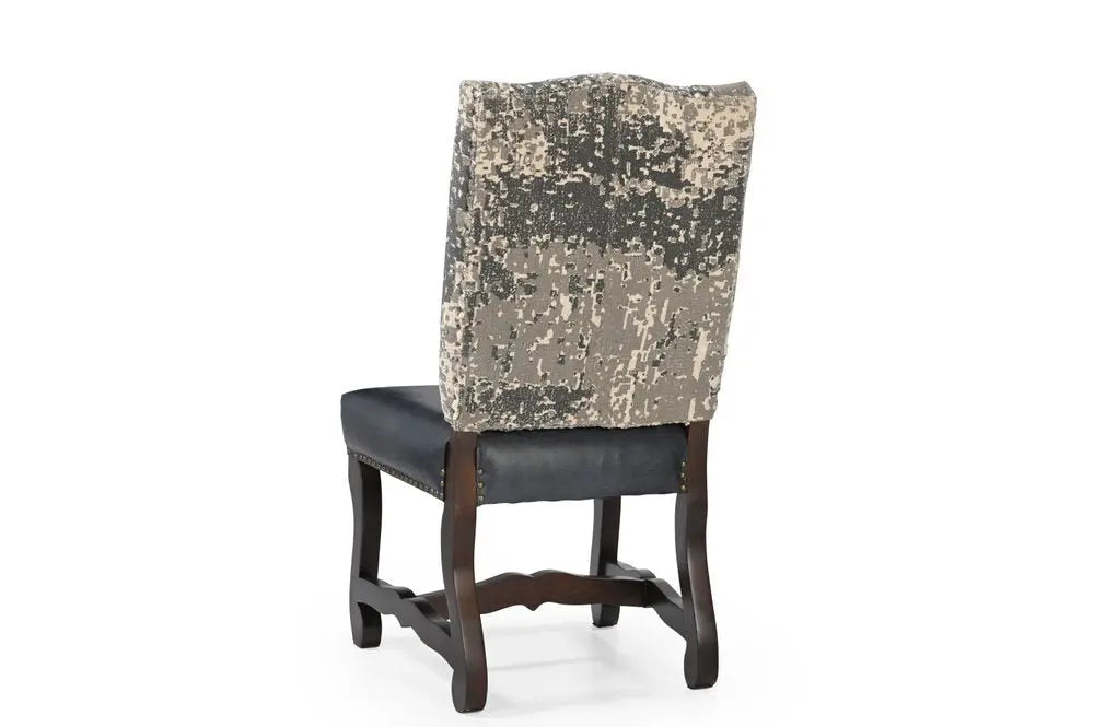 Five Piece Brown Round Solid Wood Dining Set with Four Chairs - NOVA HOME FURNITURE