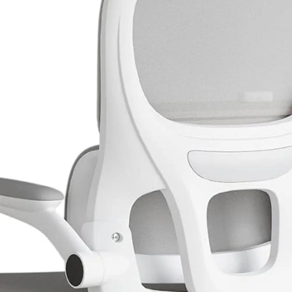 Gray Adjustable Height Swivel Rolling Gaming Chair - NOBLE HOME INTERIORS