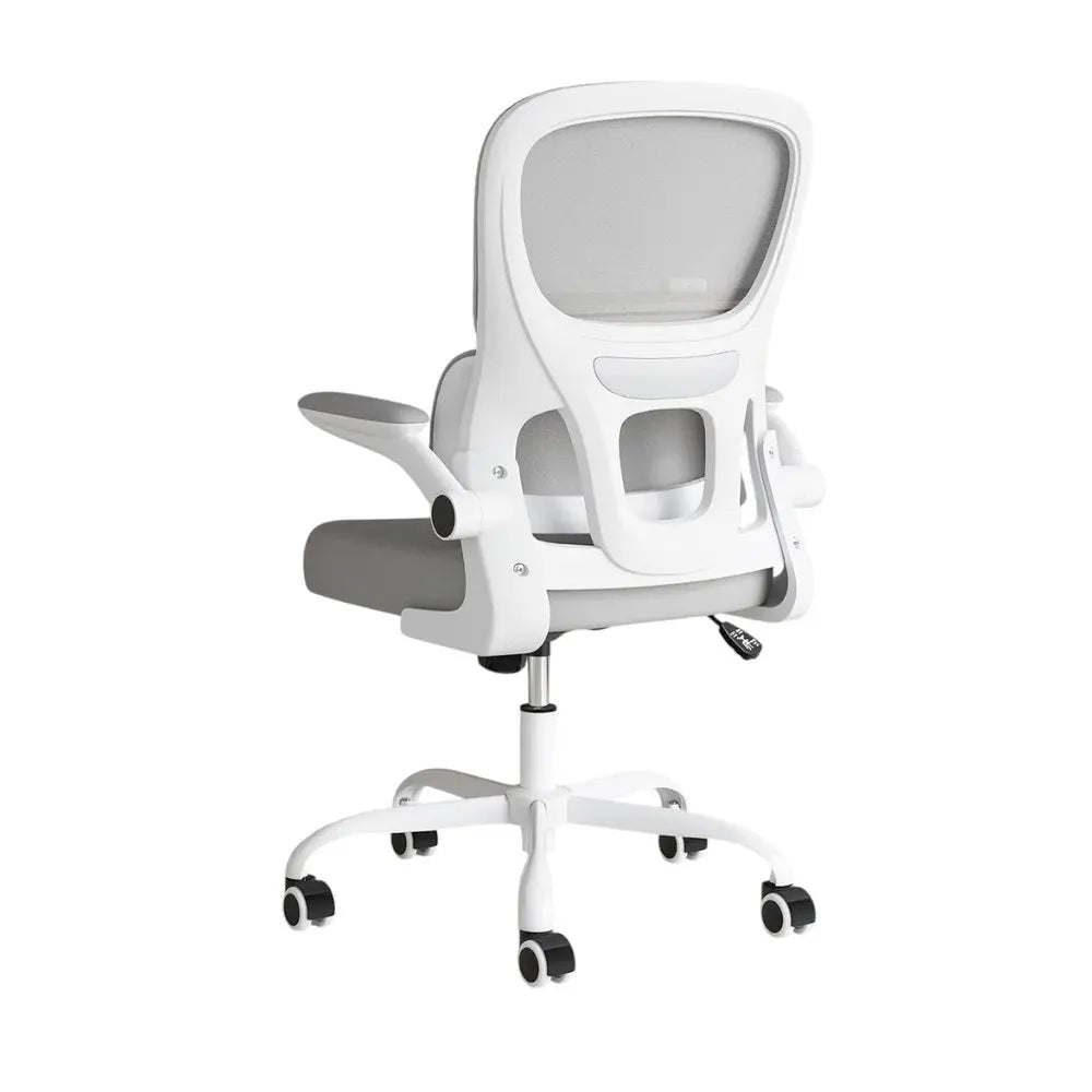 Gray Adjustable Height Swivel Rolling Gaming Chair - NOBLE HOME INTERIORS