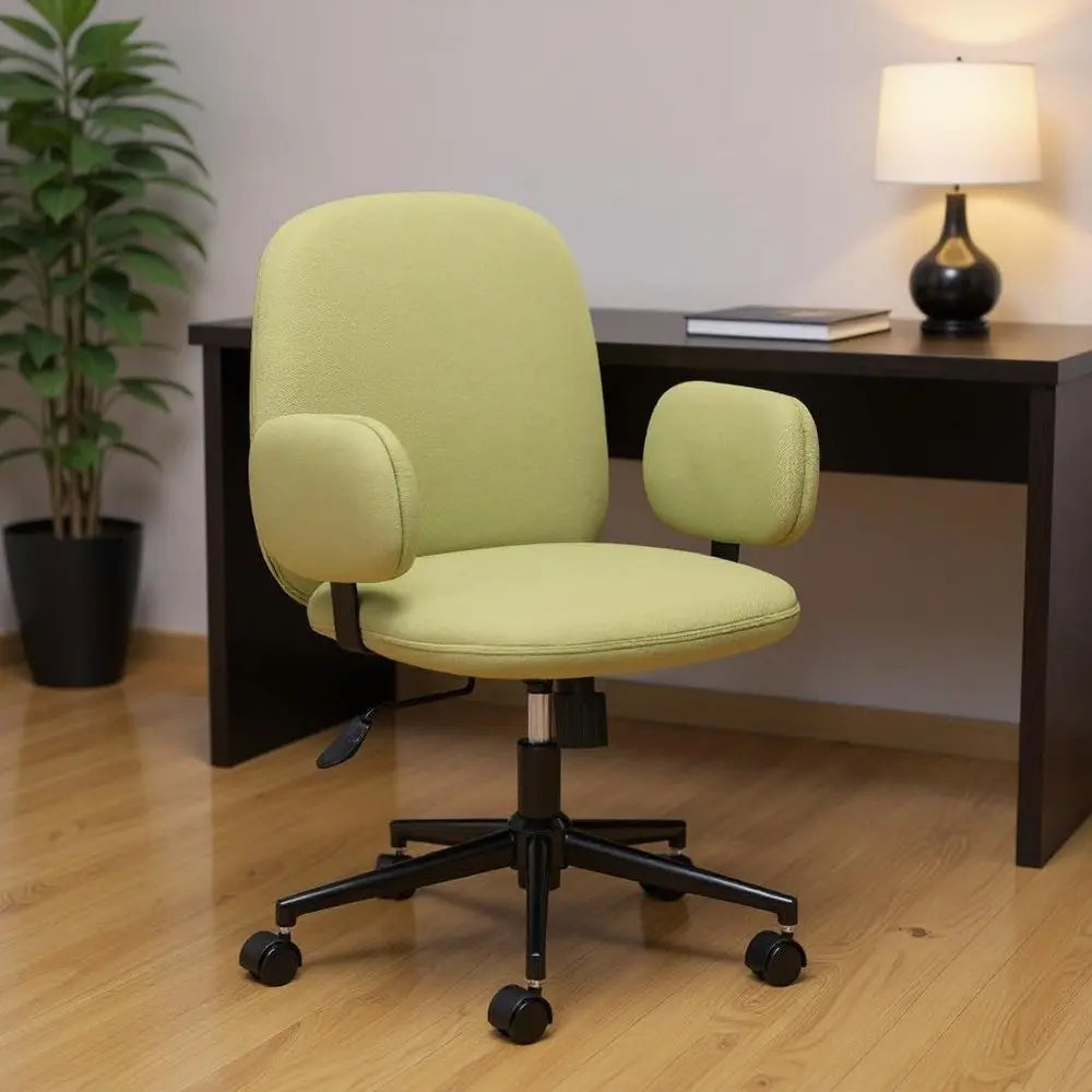 Green and Black Adjustable Height Swivel Rolling Office Chair - NOBLE HOME INTERIORS