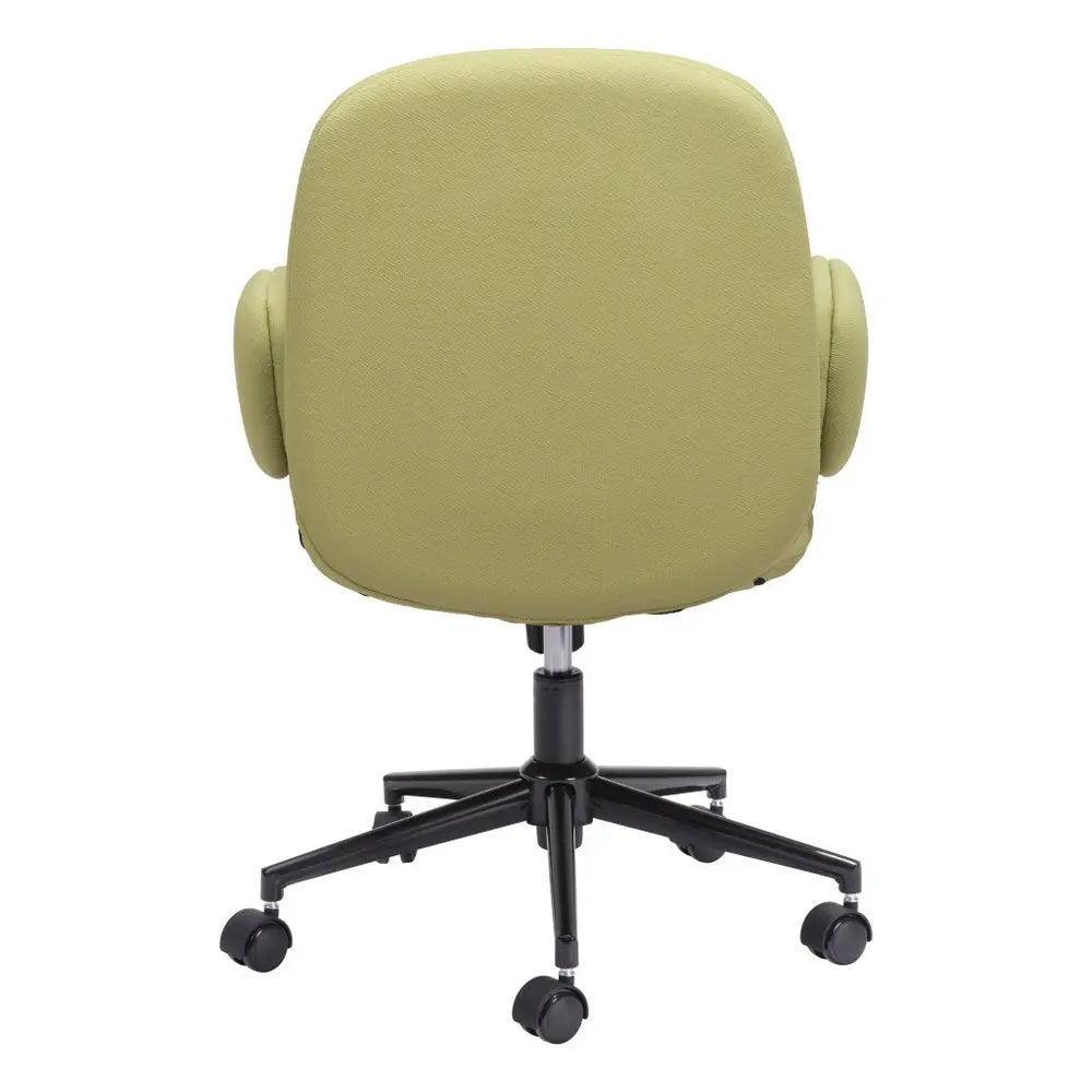 Green and Black Adjustable Height Swivel Rolling Office Chair - NOBLE HOME INTERIORS