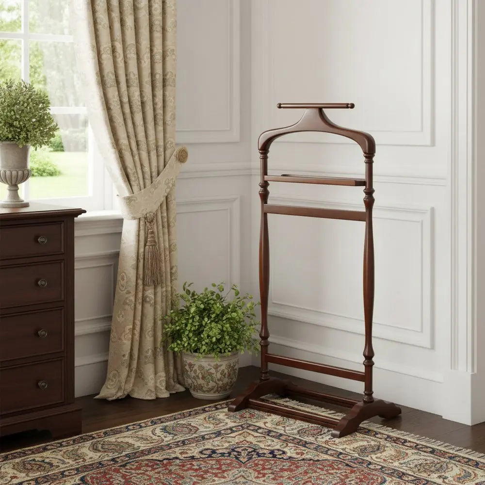 Judson Olive Ash Burl Valet Stand - NOBLE HOME INTERIORS