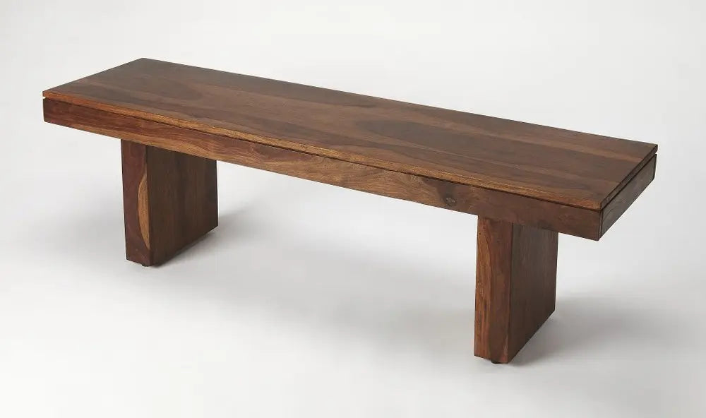 Modern Chunky Solid Wood Bench - NOBLE HOME INTERIORS