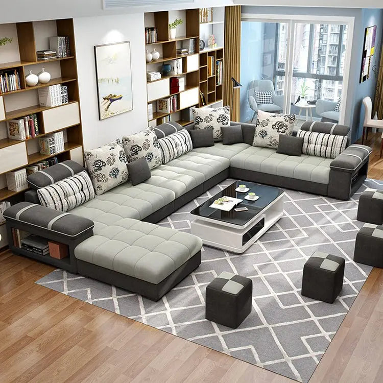Modern Design Furniture Sofa Set L Shape Luxury Sectional Furniture Sofa - NOVA - HOME - FURNITURE
