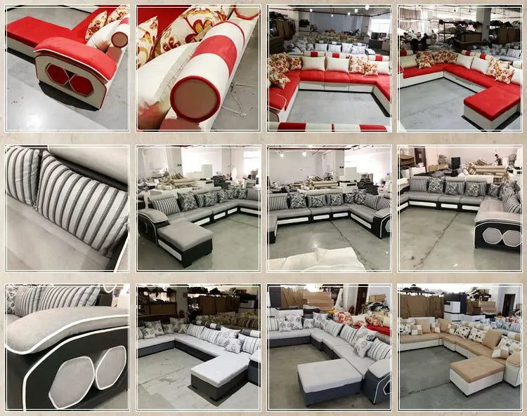 Modern Design Furniture Sofa Set L Shape Luxury Sectional Furniture Sofa - NOVA - HOME - FURNITURE