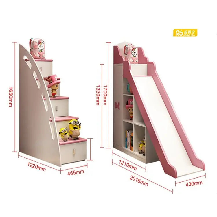 Pink Girl Princess Children Bunk Soft Beds Kids Furniture Sets - NOVA - HOME - FURNITURE