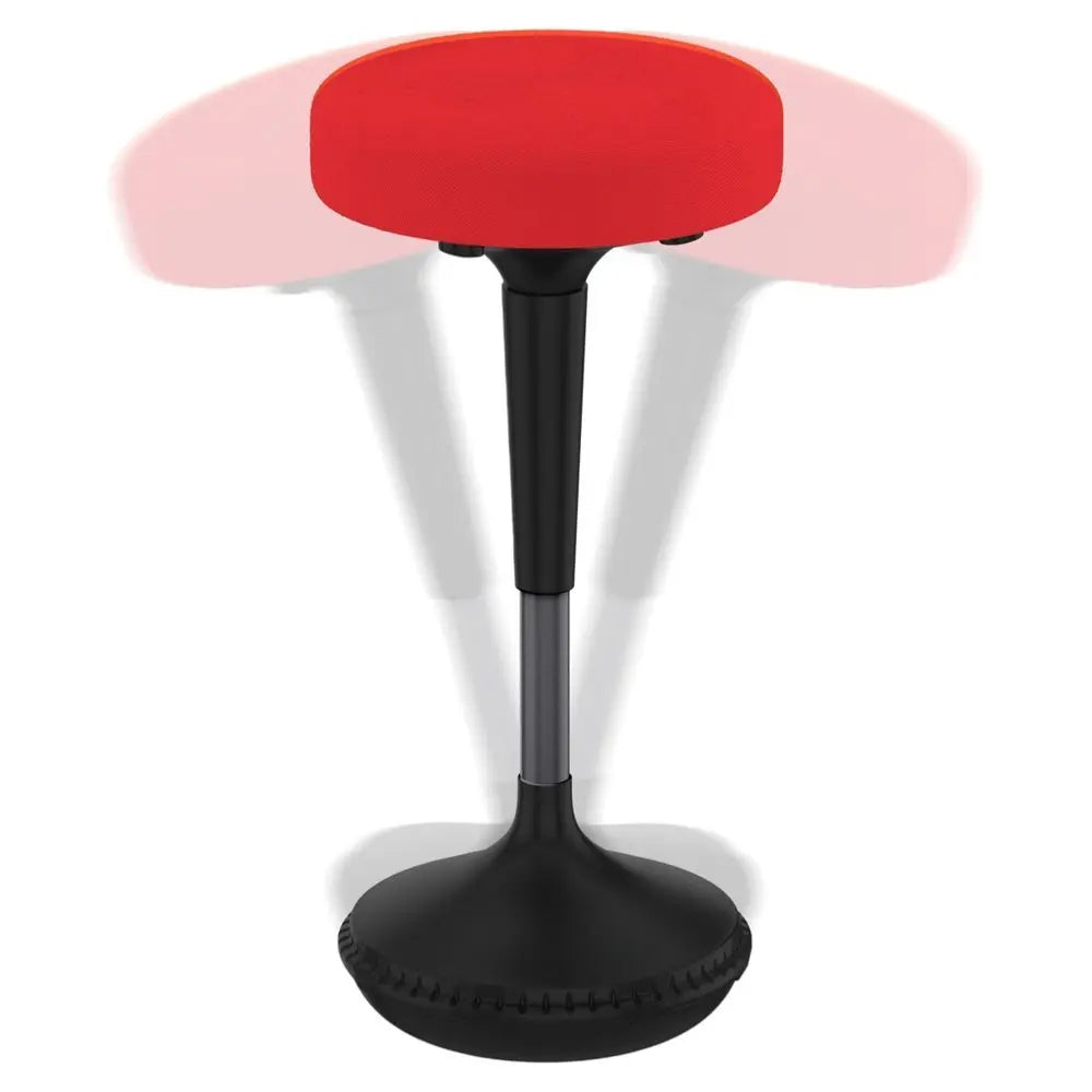 Red and Black Adjustable Height Swivel Office Chair - NOBLE HOME INTERIORS