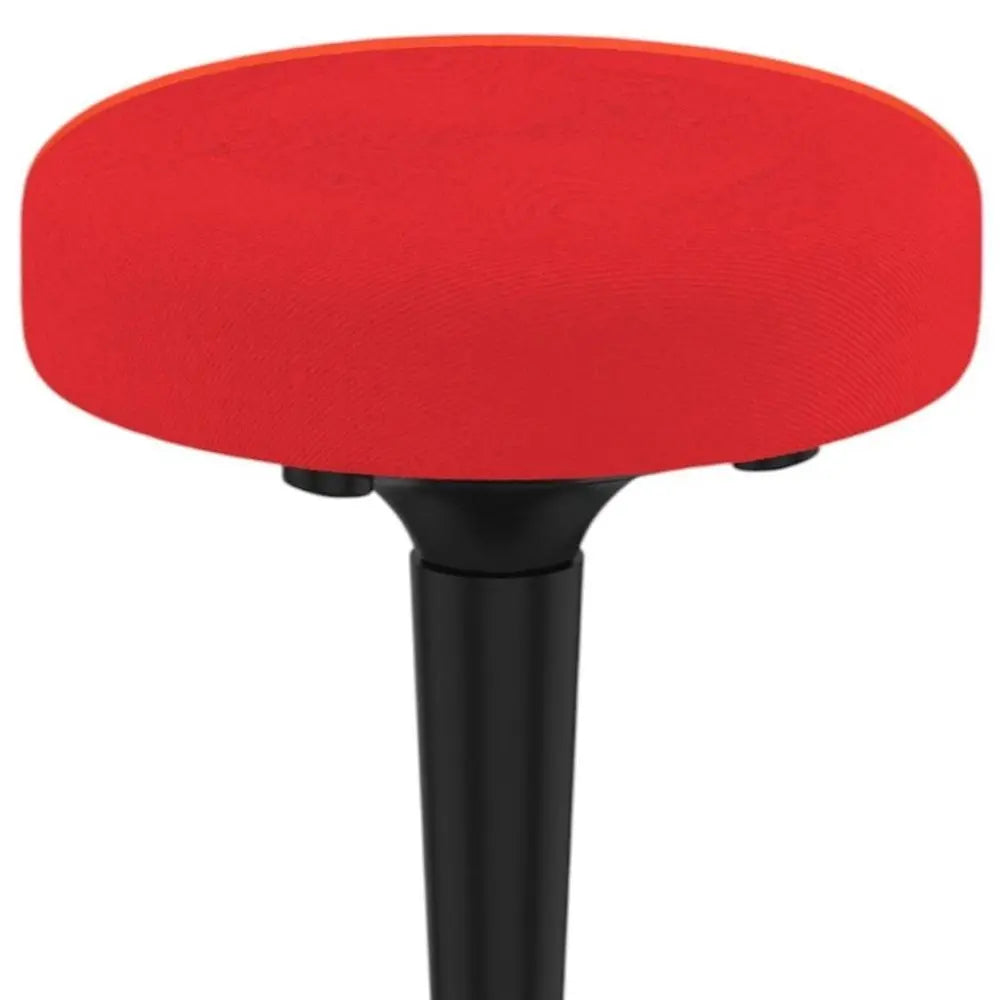 Red and Black Adjustable Height Swivel Office Chair - NOBLE HOME INTERIORS