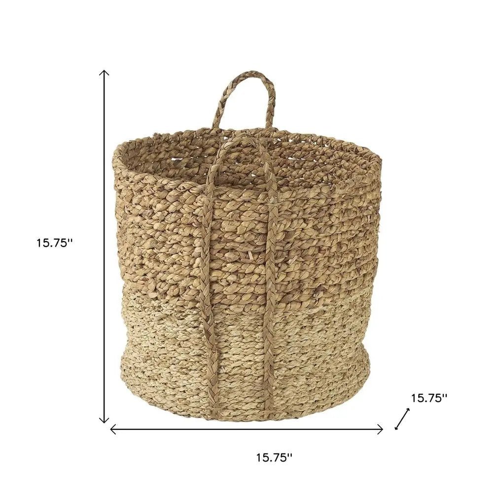 Set of Three Brown Wicker Basket - NOBLE HOME INTERIORS