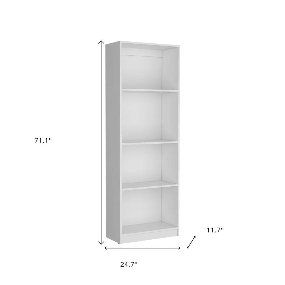 Set of Three White Wood Thirteen Tier Modular Bookcase - NOBLE HOME INTERIORS