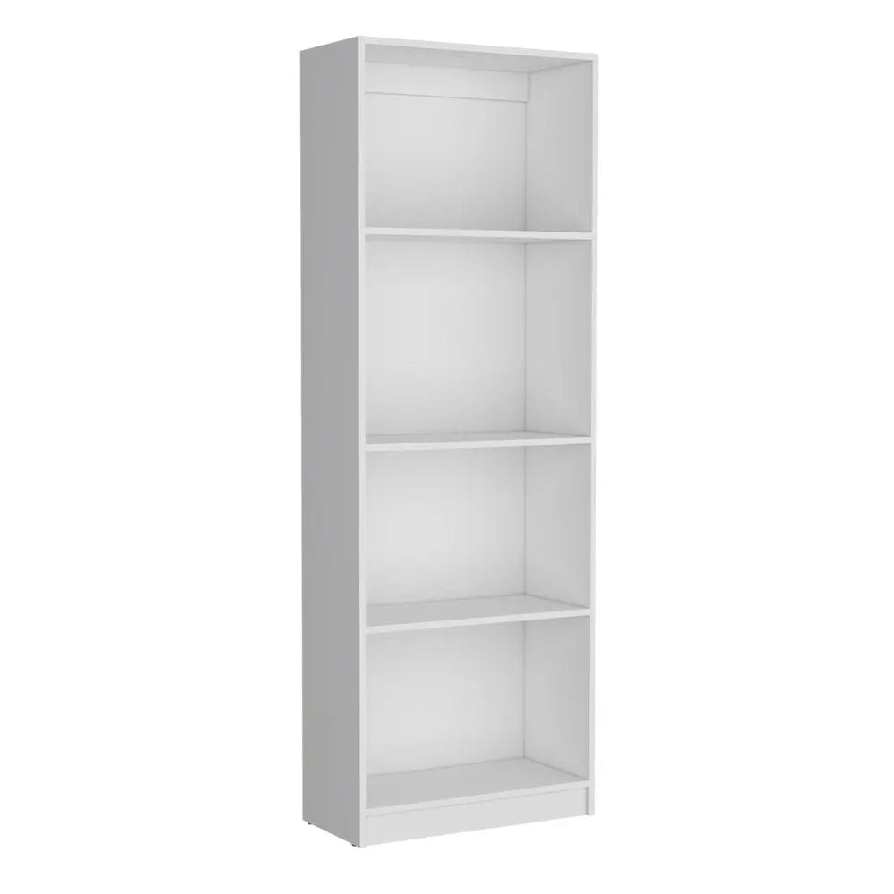Set of Three White Wood Thirteen Tier Modular Bookcase - NOBLE HOME INTERIORS