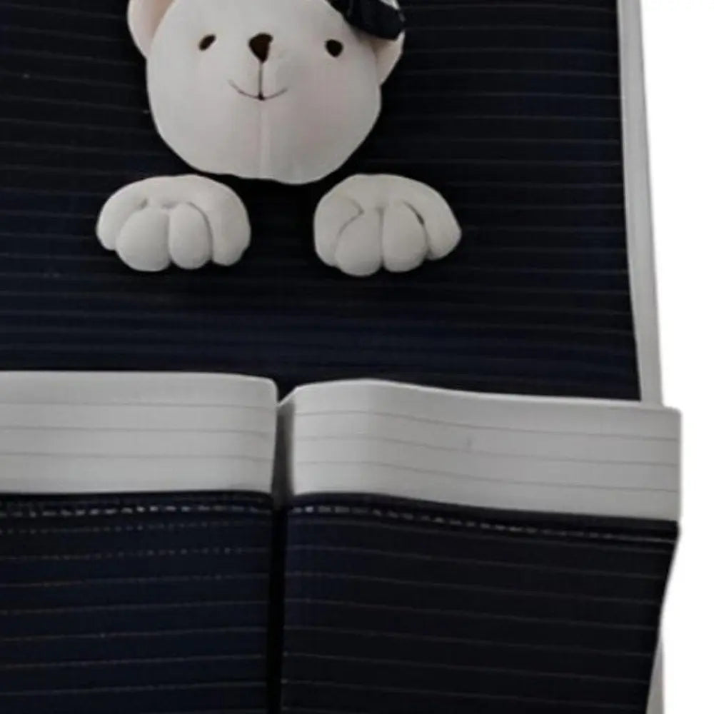 Set of Two Black And White Fabric Wall Hanger - NOBLE HOME INTERIORS