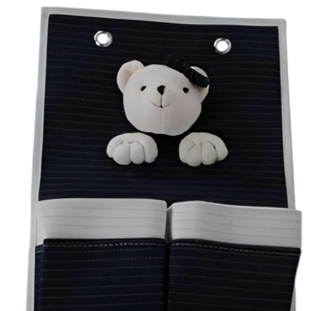 Set of Two Black And White Fabric Wall Hanger - NOBLE HOME INTERIORS