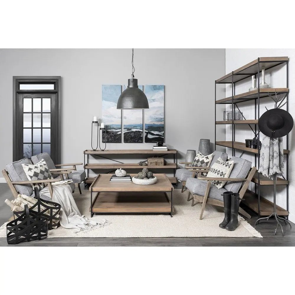 Set Of Two Black Geometric Metal Baskets - NOBLE HOME INTERIORS