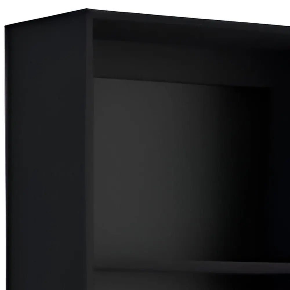 Set of Two Black Wood Multi Tier Bookcases - NOBLE HOME INTERIORS