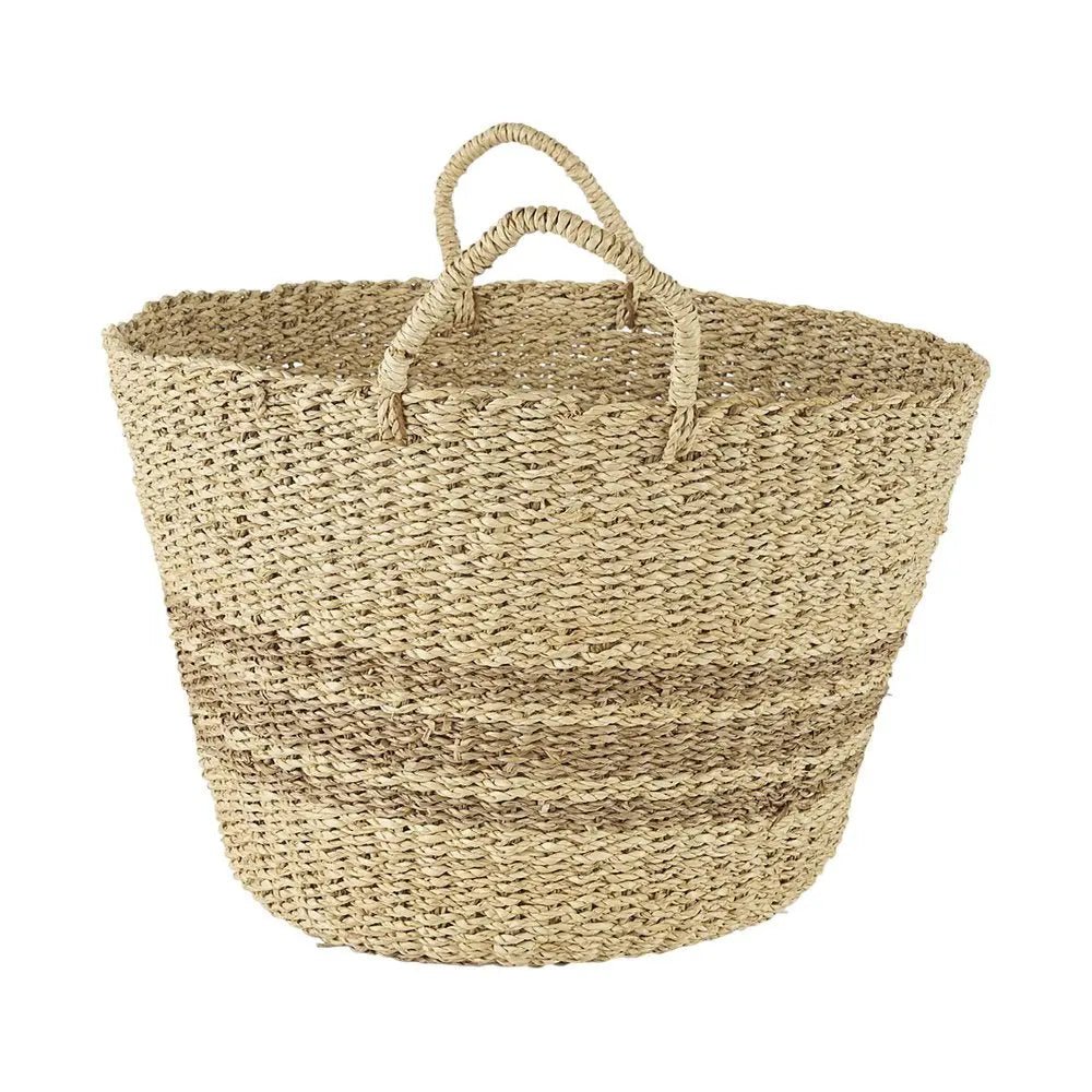 Set of Two Brown Wicker Basket - NOBLE HOME INTERIORS