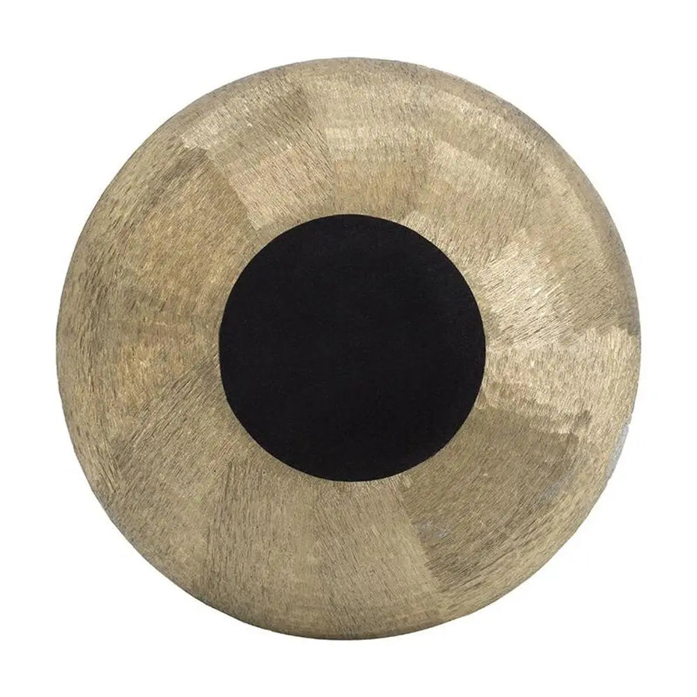 Set of Two Gold Aluminum Round Table Vases - NOBLE HOME INTERIORS