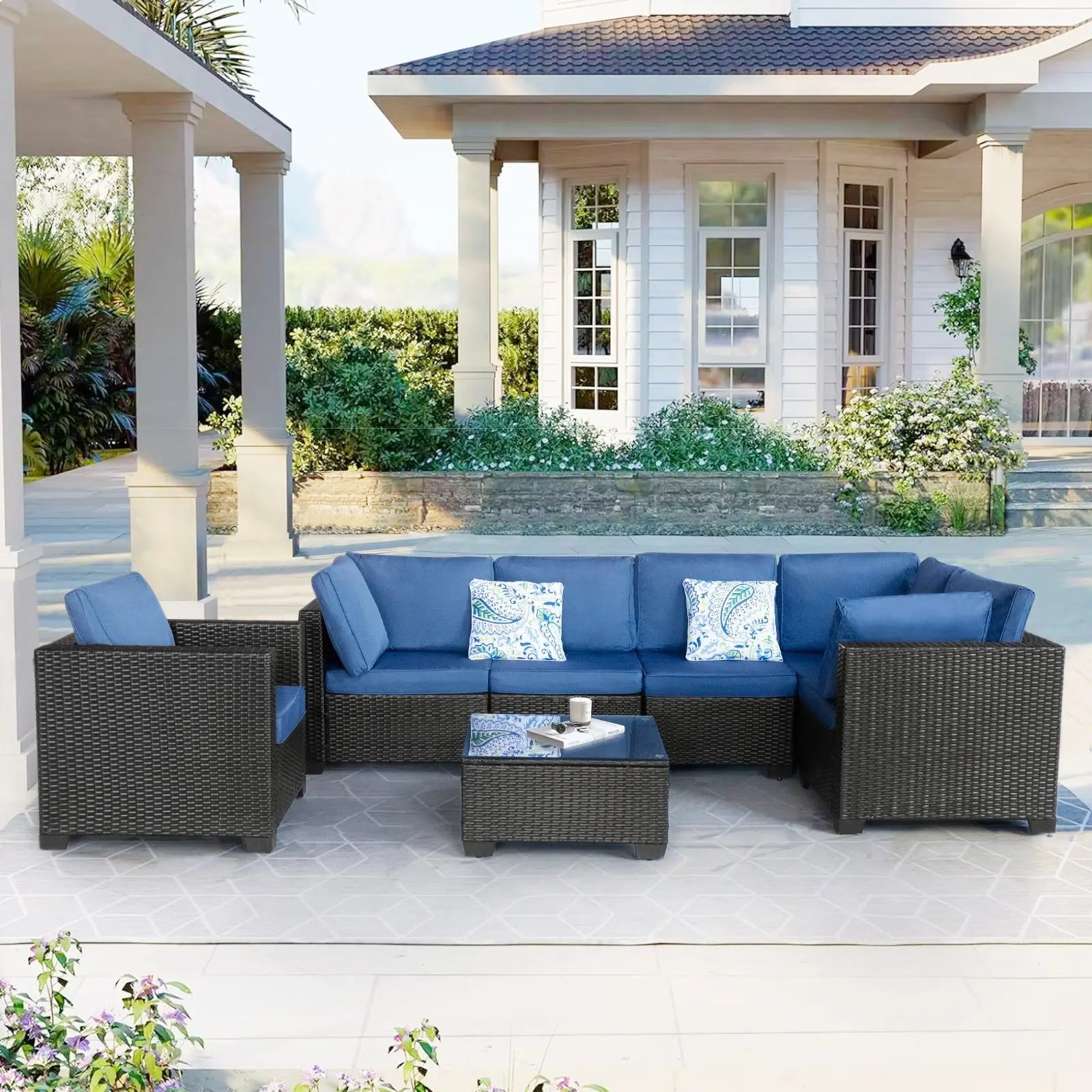 Sets Conversation Sets Balcony Furniture Outdoor Sectional for Outdoor In - NOVA - HOME - FURNITURE