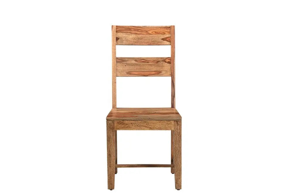 Seven Piece Brown and Black Solid Wood Dining Set with Six Chairs - NOVA HOME FURNITURE