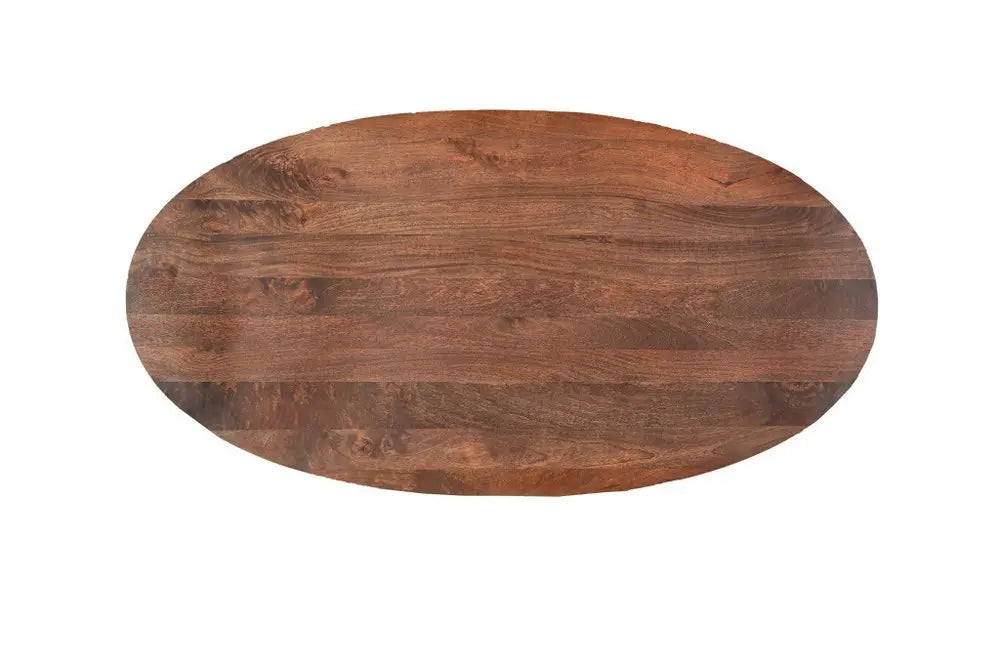 Seven Piece Brown Solid Wood Dining Set with Six Chairs - NOVA HOME FURNITURE