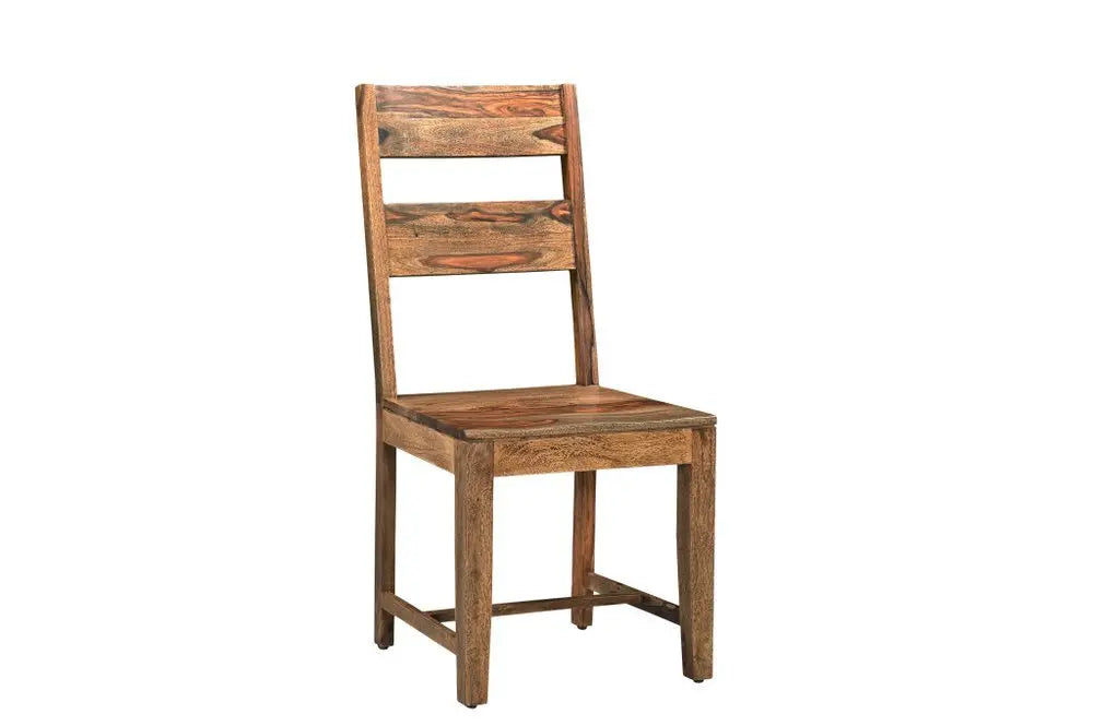 Seven Piece Brown Solid Wood Dining Set with Six Chairs - NOVA HOME FURNITURE