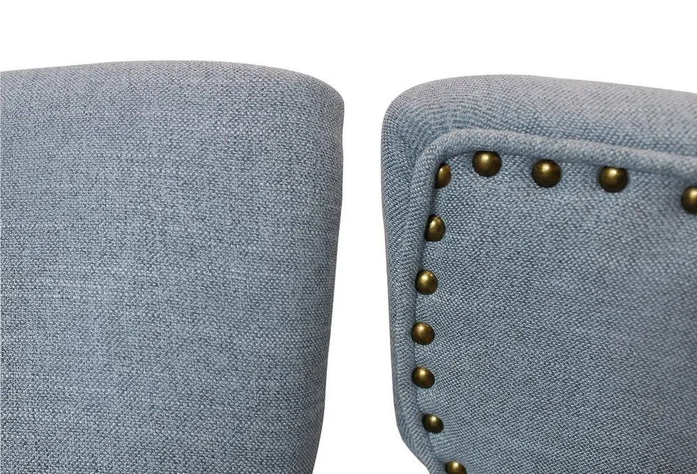 Seven Piece Dark Brown Round Solid Wood Dining Set with Six Chairs - NOVA HOME FURNITURE