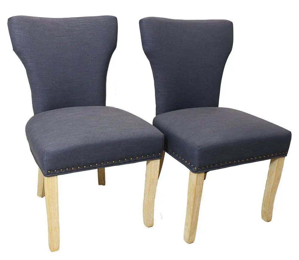 Seven Piece Dark Brown Round Solid Wood Dining Set with Six Chairs - NOVA HOME FURNITURE