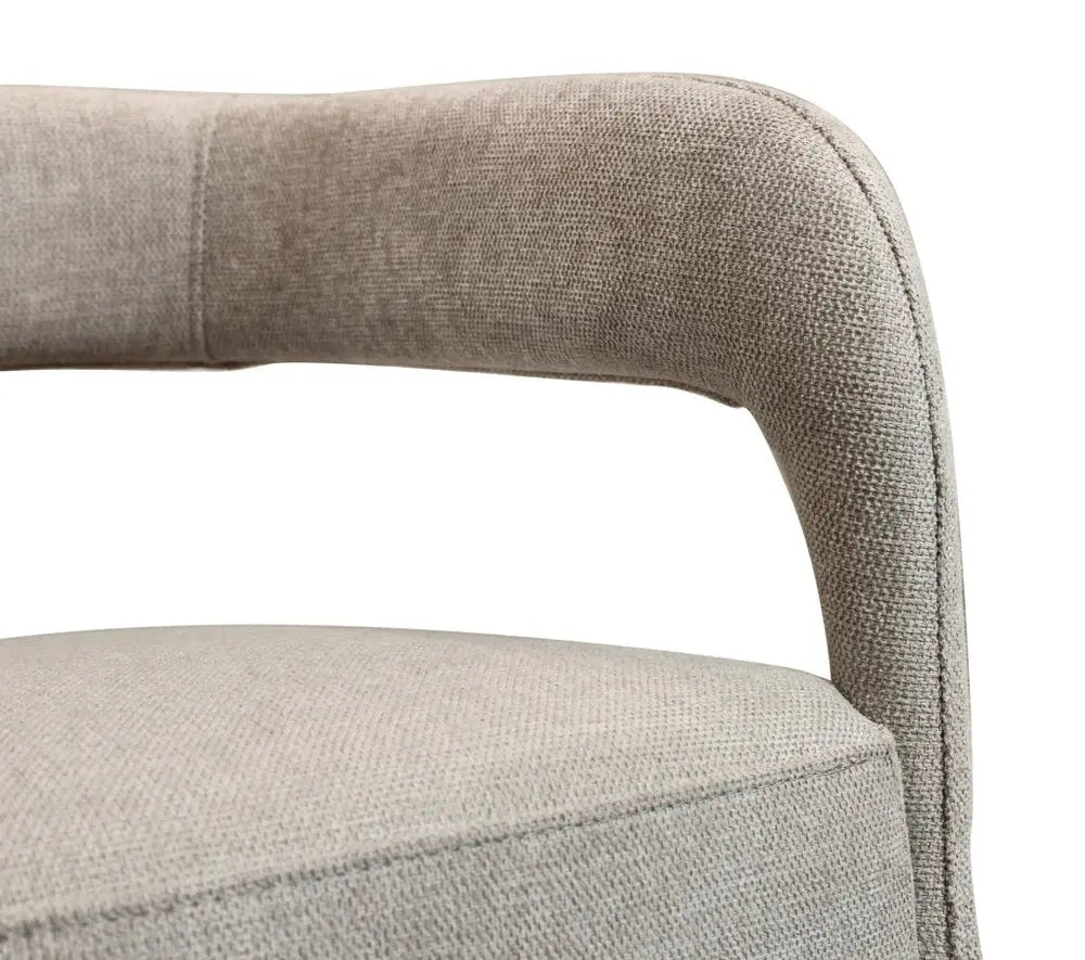 Seven Piece Dark Brown Round Solid Wood Dining Set with Six Chairs - NOVA HOME FURNITURE