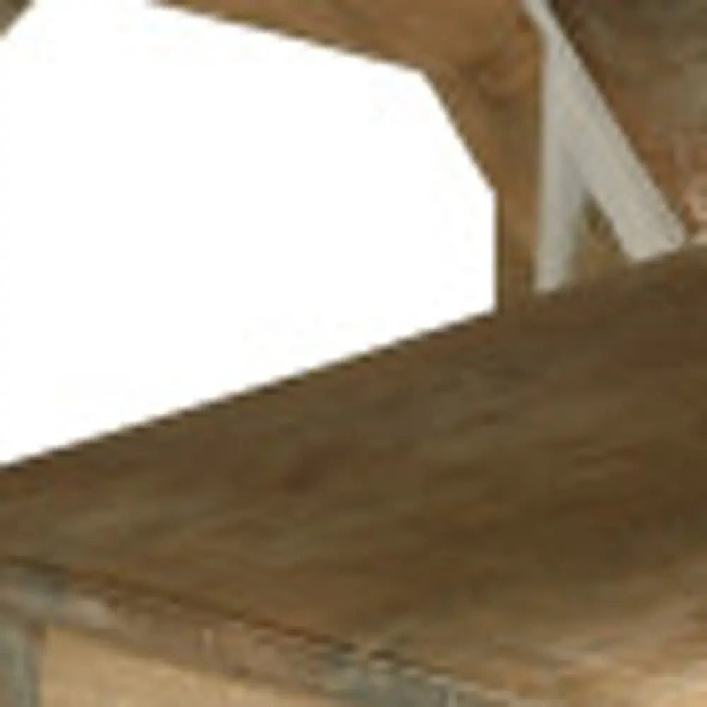 Seven Piece Natural Round Solid Wood Dining Set with Six Chairs - NOVA HOME FURNITURE