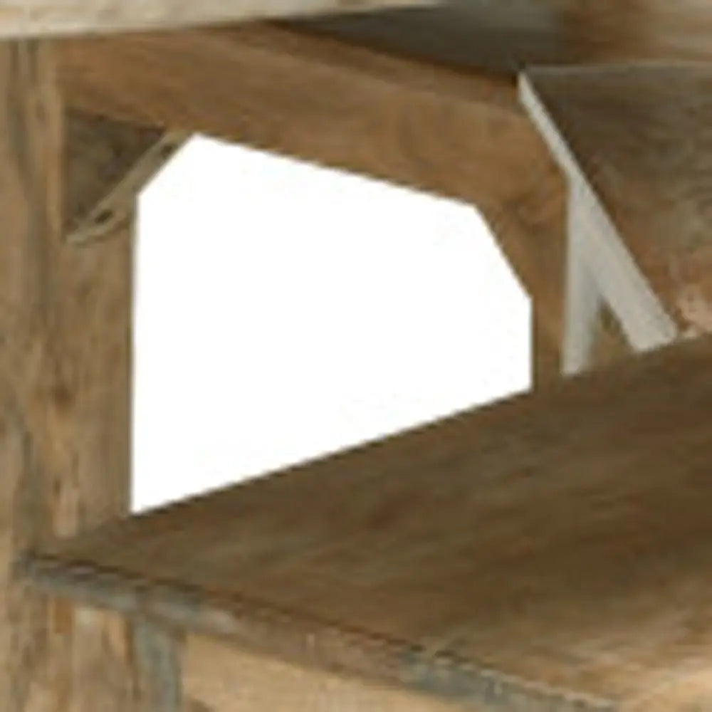 Seven Piece Natural Round Solid Wood Dining Set with Six Chairs - NOVA HOME FURNITURE