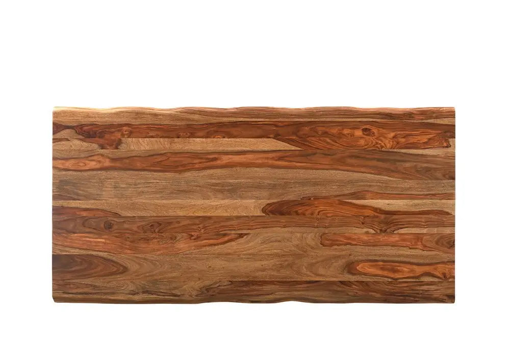 Six Piece Brown and Black Solid Wood Dining Set with Four Chairs - NOVA HOME FURNITURE