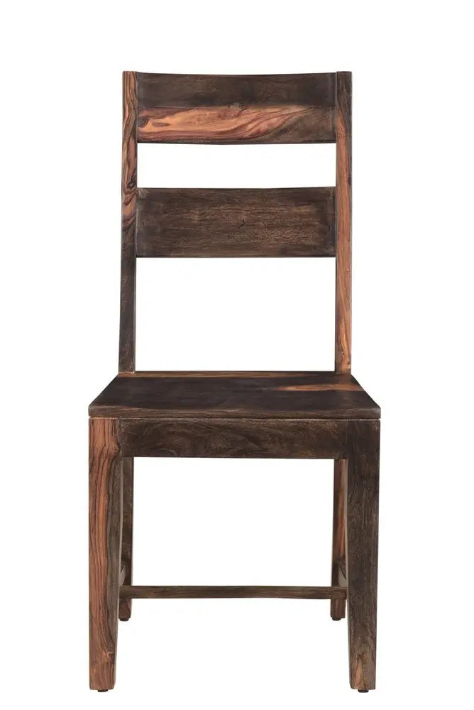 Six Piece Brown and Black Solid Wood Dining Set with Four Chairs and One Bench - NOVA HOME FURNITURE