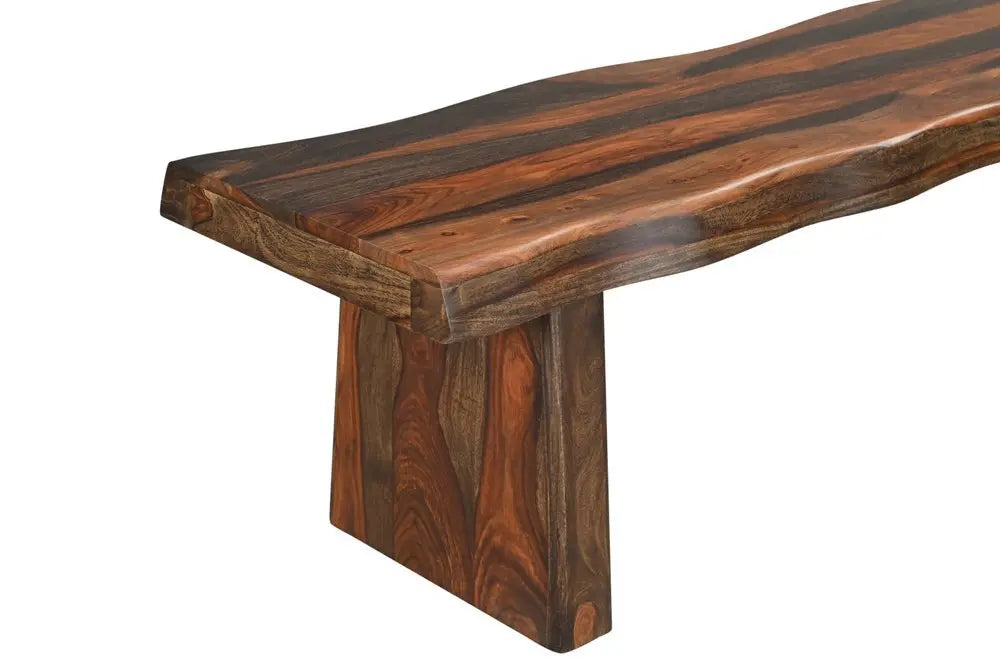 Six Piece Dark Brown Solid Wood Dining Set with Four Chairs - NOVA HOME FURNITURE