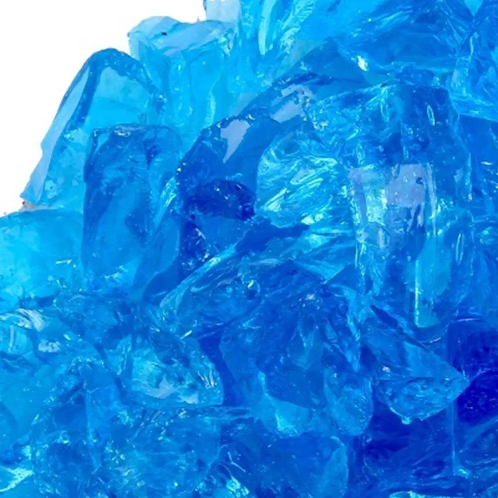 Turquoise Round Reflective Fire Pit Glass - NOBLE HOME INTERIORS