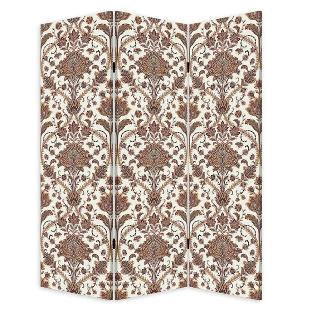 Vintage Green Baroque Three Panel Room Divider Screen - NOBLE HOME INTERIORS