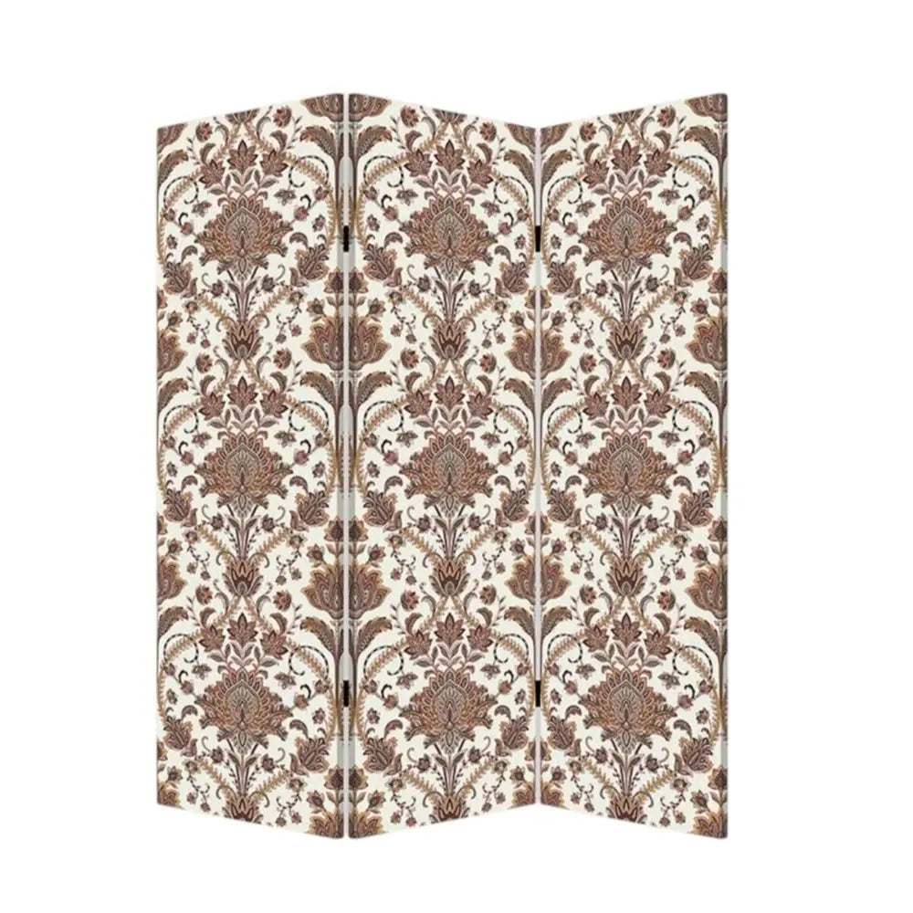 Vintage Green Baroque Three Panel Room Divider Screen - NOBLE HOME INTERIORS