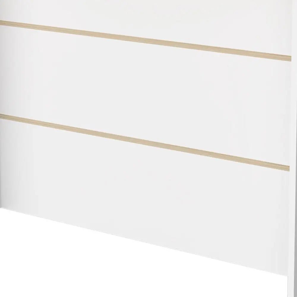 White and Natural 47" Kitchen Island With Storage - NOBLE HOME INTERIORS